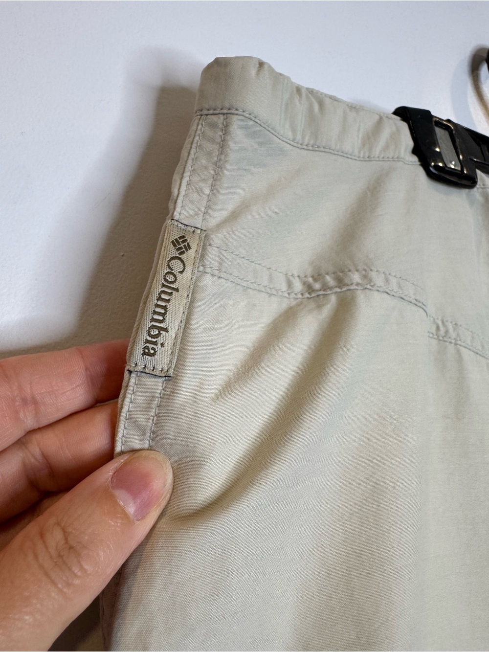 Vintage Utility Cargo Midi Skirt Beige Gorpcore Hiking Outdoor Minimalist Pocket - Picture 7 of 8